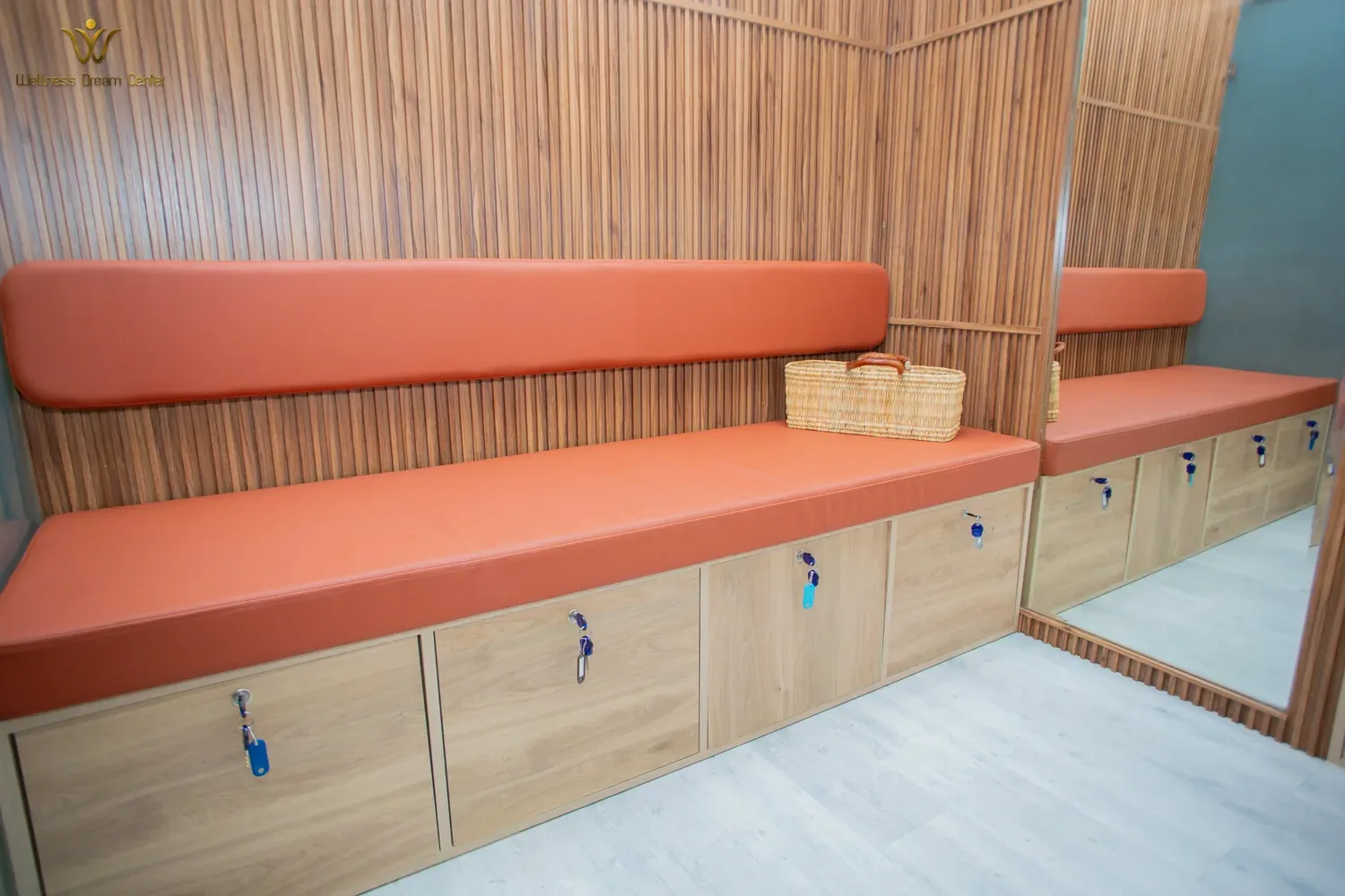 Banquette lounge du centre